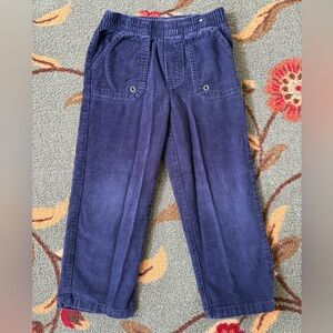 Okie Dokie Navy Corduroy Kids Pants, Size 4T